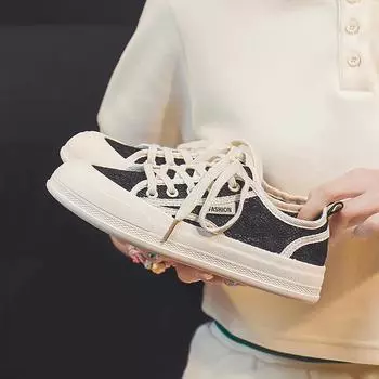 Women s Summer Casual Shoes Breathable Mesh Surface Shoes Ins Fashionable Shoes Lace Fisherman Shoes Platform Sneakers 35 чёрный