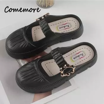 Women s Summer PVC Slippers Fashion Thick Soled Solid Color Beach Sandals 36-37 зелёный
