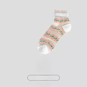 Women s Summer Thin Leisure All Kinds of Mesh Short Tube Cotton Socks 1 pair