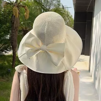 Women s Sun Hat 2025 New Arrival Summer Big Brim UV Protection Face-Covering Fisherman Hat Breathable and Windproof Sun Hat Beige White All yards