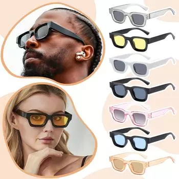 Women s Sunglasses Retro Box Sunglasses Sunglasses Sunglasses Sunglasses One Size чёрный