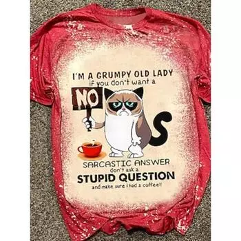 Women s T shirt Tee Daily Fashion Casual Short Sleeve Red Fall Winter S