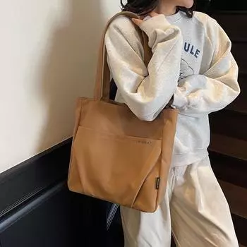 Women s Tote Bag Large Capacity Computer Bag Student Class Commuter Shoulder Bag чёрный