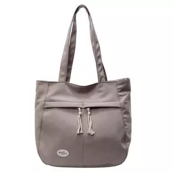 Women s Tote Bag Large Capacity Student Class Commuter Shoulder Bag серый