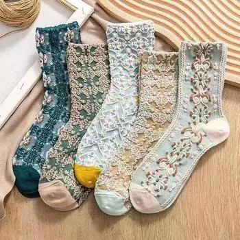 Women s Trendy Retro Style Low-Cut Socks - Deodorant, Shallow Mouth, Boat Socks Princess Flower