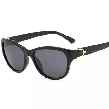 Women s Trendy Round Metal Mixed Polarized Retro Sunglasses 8629