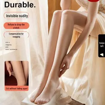 Women s Ultra-Thin Silk Anti-Snag Stockings: Flesh-Colored, Black Pantyhose, Pineapple Socks, Spring/Autumn 2022 Collection Wrapped Heart Silk Stockings