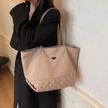 Женская сумка через плечо, большая вместимость, сумка через плечо, сумка для поездок на работу чёрный