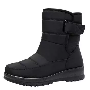 Women s Velcro winter cold -40 ° thickened padded waterproof comfortable warm lightweight hiking non-slip thick sole cushioning snow boots 36