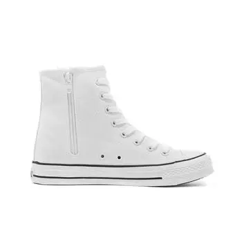 Женские вулканизированные туфли Новые повседневные парусиновые туфли с плоской подошвой и внутренней молнией Женские туфли Кроссовки Zapatos De Mujer Кроссовки 34 чёрный