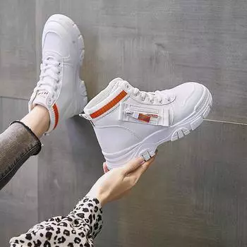 Women s Vulcanized Shoes Winter Lace Up Ankle Boots Snow Ankle Boots Waterproof Warm Platform Botas Woman Footwear Botas Mujer 35 синий