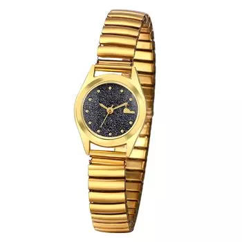 Women s Watch Cute Waterproof Gold: Analog Display Free Size Stainless Steel Belt Bracelet Stylish Quartz Fashion Watch Gold - Birthday Mother s Day