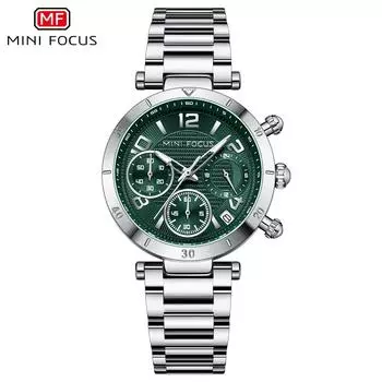 Женские часы Dopamine Casual Женские часы Многофункциональные кварцевые часы Светящиеся женские часы со стальным ремешком