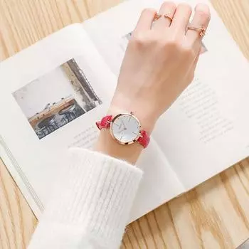 Women s Watch Fashion Trend Simple Student Waterproof Quartz Retro Ins Style Women s Watch