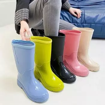 Женские водонепроницаемые сапоги, резиновые сапоги, модные бахилы, женские водонепроницаемые резиновые сапоги, рабочая обувь для рыбалки, обувь Botas Para Lluvia 36 бежевый