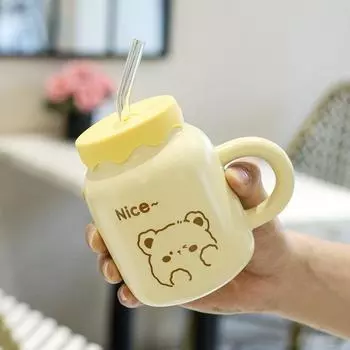 Women s Water Cup Must have Creative Cartoon Cup for Students Dormitory To Give Birthday Gifts To Best Friend Girlfriend 401-500ml