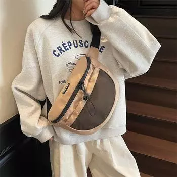 Women s Waterproof Lightweight Shoulder Bag Large Capacity Chest Bag красный