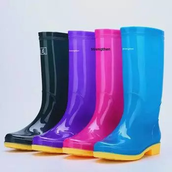 Women s Waterproof Non-Slip High-Top Rain Boots with Velvet Lining for Kitchen Work and Labor Protection. 39