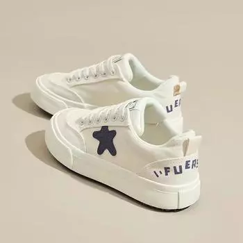 Women s White Shoes New Spring Women s Shoes Versatile XINGX Canvas Shoes Women s Spring Sports Platform Sneakers 35