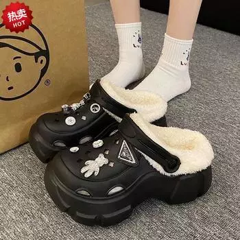 Women s Winter 2023 Velvet Thick-Soled Heightening Non-Slip Warm Shoes 36-37