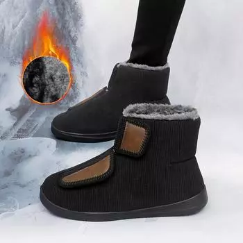 Женские зимние ботинки Высокие кроссовки Зимние ботинки Походные ботинки Повседневные ботинки для девочек Ботинки Охотничьи ботинки Ботильоны с мехом Большие размеры EU: 38 чёрный
