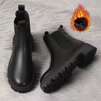 Women s Winter Boots Slip-On Warm Fleece-Lined Snow Boots with Durable Rubber Sole Comfortable Casual Boots 35 белый