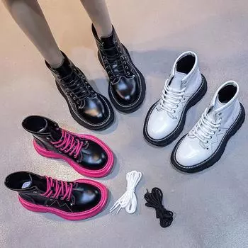 Women s Winter Boots White New Leather Women s Boots Fashion Ladies Ankle Boots Handsome Short Bootsrt6 35