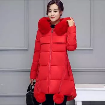 Women s Winter Plus Size Thickened Solid Colour Casual Hooded Zipper Section Comfortable Warm Outerwear 6XL