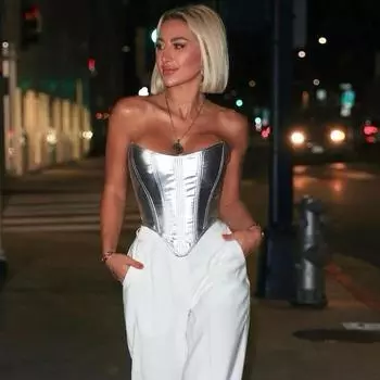 Women s Winter Waistband Sexy Bottom Breasted Top S золотой