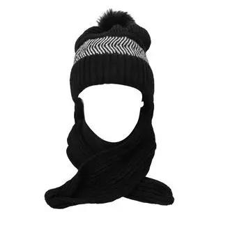 Women s Winter Warm All-in-One Knitted Hat Scarf Comfortable Windproof Elastic Cycling Earmuffs Warm Hat Outdoor Ski Bonnet Hat