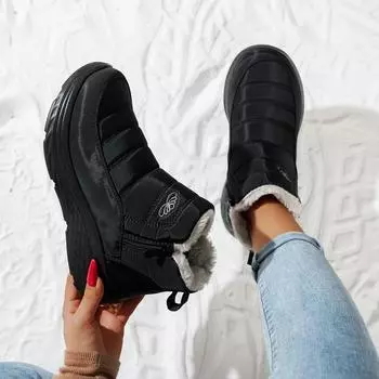 Women s Winter Warm Snow Boots Anti-Slip Waterproof Ankle Booties With Faux Fur Lined Comfortable Short Boots Outdoor Workout Walking Shoes for Women 36