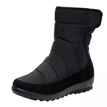 Women s Winter Warm Snow Boots Faux Fur Lining Waterproof Mid Ankle Boots Anti-slip Outdoor Shoes Women s Hiking Hiking Sports Boots 35