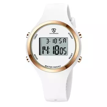 Women s wrist watch, white men s digital watch, unisex, children s watch, sports watch, multi-function, alarm clock, date display, waterproof watch,