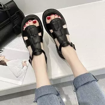 Women Sandals 2024Women s Summer Flip-flops Women Sports Heels Sandal Summer Shoes Orthopedic Comfort Femayu87 35 бежевый