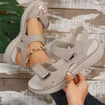 Women Sandals 2025 New Summer Open Toe Shoes for Woman Plus Size Wedge Party Sandals Women Trend Luxury Outdoor Fashion Sandals 36