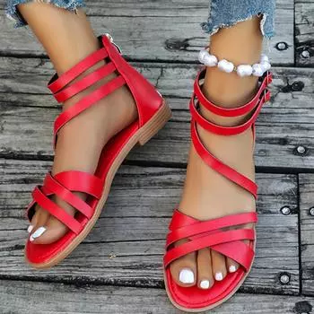 Women Sandals New Fashion Casual Casual Flats Beach Slippers Walking Sandals Outdoor Brand Slides Female Luxury Designer Sandals 35 чёрный