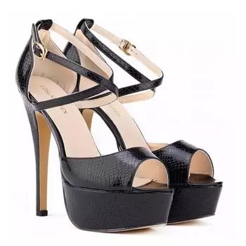 Женские босоножки Стилетто Модные Сексуальные 14 см Высокий каблук Открытый носок Золотой Серебристый Узор крокодила Платформа Босоножки Вечеринка Свадебная обувь 35