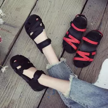 Women Sandals Trending Luxury Sandals Summer Flat Beach Platform shoes for Women Fashion Lightweight Baotou Women Shoes 35