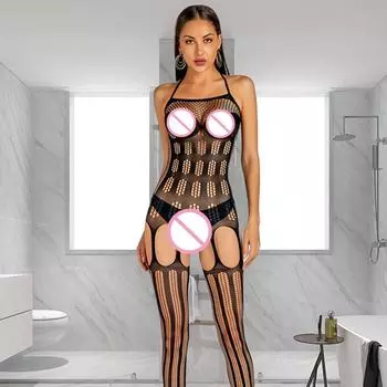 Женские сексуальные сетчатые бодистокинги, колготки-сетка, сетчатые колготки, эротическое нижнее белье, боди, комбинезоны, женский комплект костюмов с вырезами XXS