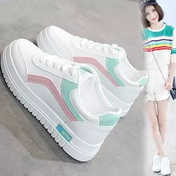 Women Shoes 2024 New Chunky Sneakers for Women Vulcanize Shoes Casual Fashion Platform Sneakers Trendy Sneakers 38 белый