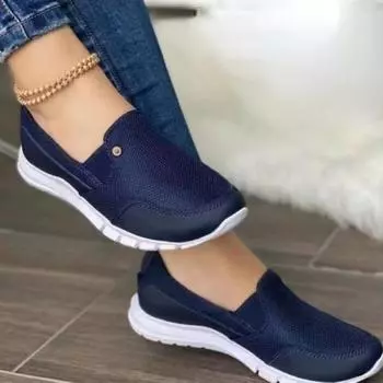 Women Shoes Platform Sneakers New 2024 Summer Breathable Single Shoe Female Soft Sole Flat Shoes Casual Board Shoes Plus Size 43 35 чёрный