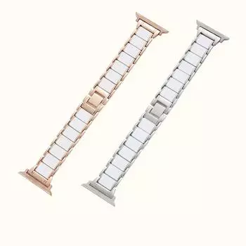 Women Slim Stainless Steel Band For Applewatch 6/7/8 Series 20Mm Smart Watch Universal Strap