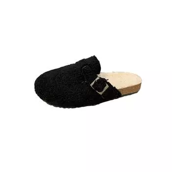 Women Slippers Mules Designer Shoes Winter Buckle Flat Walking Ladies Slippers Casual Warm Indoor Slippers Women Slides Women 35