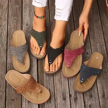 Women Slippers New Fashion Classic Roman Slippers Comfortable Open Toe Sandals Women Flip Flops Outdoor Beach Shoes Slides Women 36 серый