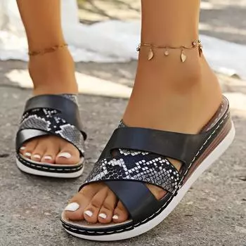 Женские тапочки, новые модные легкие сандалии на платформе, женские летние уличные тапочки на среднем каблуке, повседневные шлепанцы для женщин, Zapatos De Mujer 36 бежевый