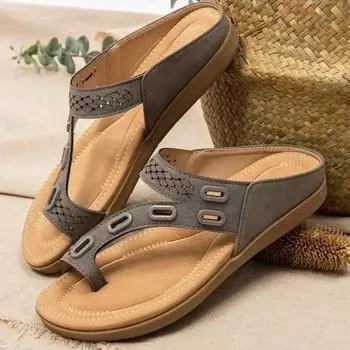 Women Slippers New Flat Bottom Slippers with Clip on Feet, Oversized Toe Over Women s Sandals Slides Women 35