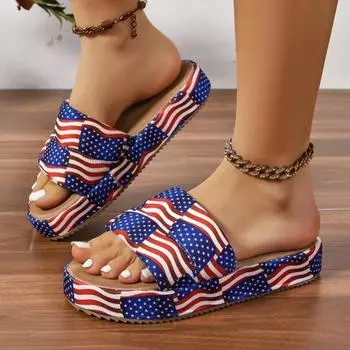 Women Slippers Summer New Sandals Large Size Designer Shoes for Women Fashion Casual Slippers Slides Women Zapatos De Mujer 36 синий