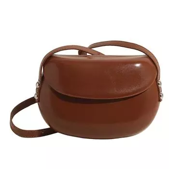 Women Small Crossbody Bag PU Leather Simple Satchel Bag Adjustable Strap Luxury Hobo Bag Daily Bag for Female чёрный