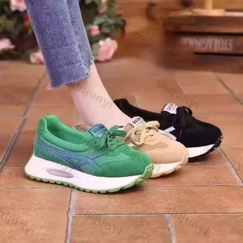 Women Sneakers 2024 New Breathable Loafers Lace Up Outdoor Large Size Office Women Lightweight Walking Shoes for Women Shoes 35 хаки