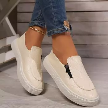 Women Sneakers Autumn new Selling Fashion Flat Sequins Shoes for Women Round Toe Casual Loafers Versatile Luxury Sneakers Women 36